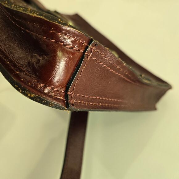 Patricia Nash Venezia Tooled Crossbody Pouch Messenger Bag in British Tan - Picture 14 of 14